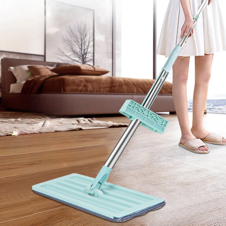 EasyMop - Squeeze Mop with Washable Pads for Fast Floor Cleaning