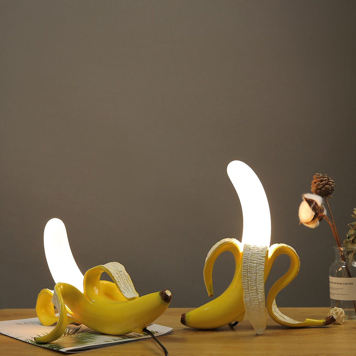Banana Lights Table Lamp - Elegant Art Deco Accent Light