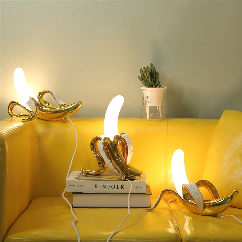 Banana Lights Table Lamp - Elegant Art Deco Accent Light