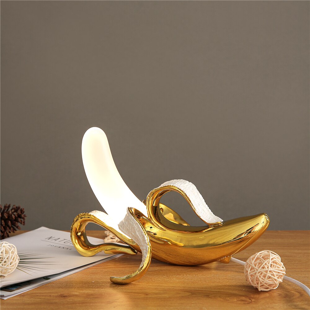 Banana Lights Table Lamp - Elegant Art Deco Accent Light
