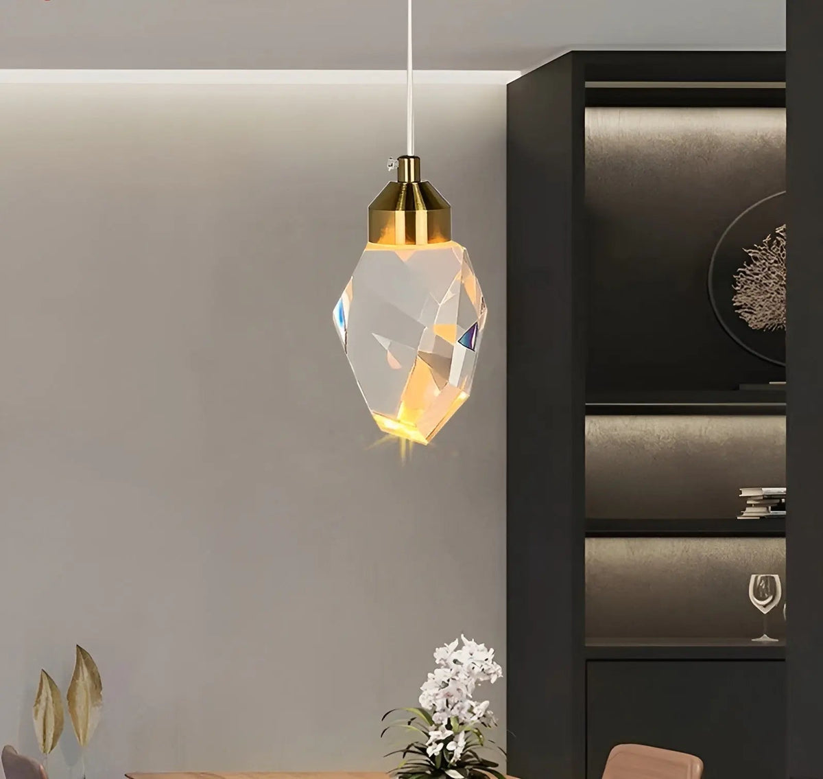 Nakovar - Crystal Pendant Light with LED