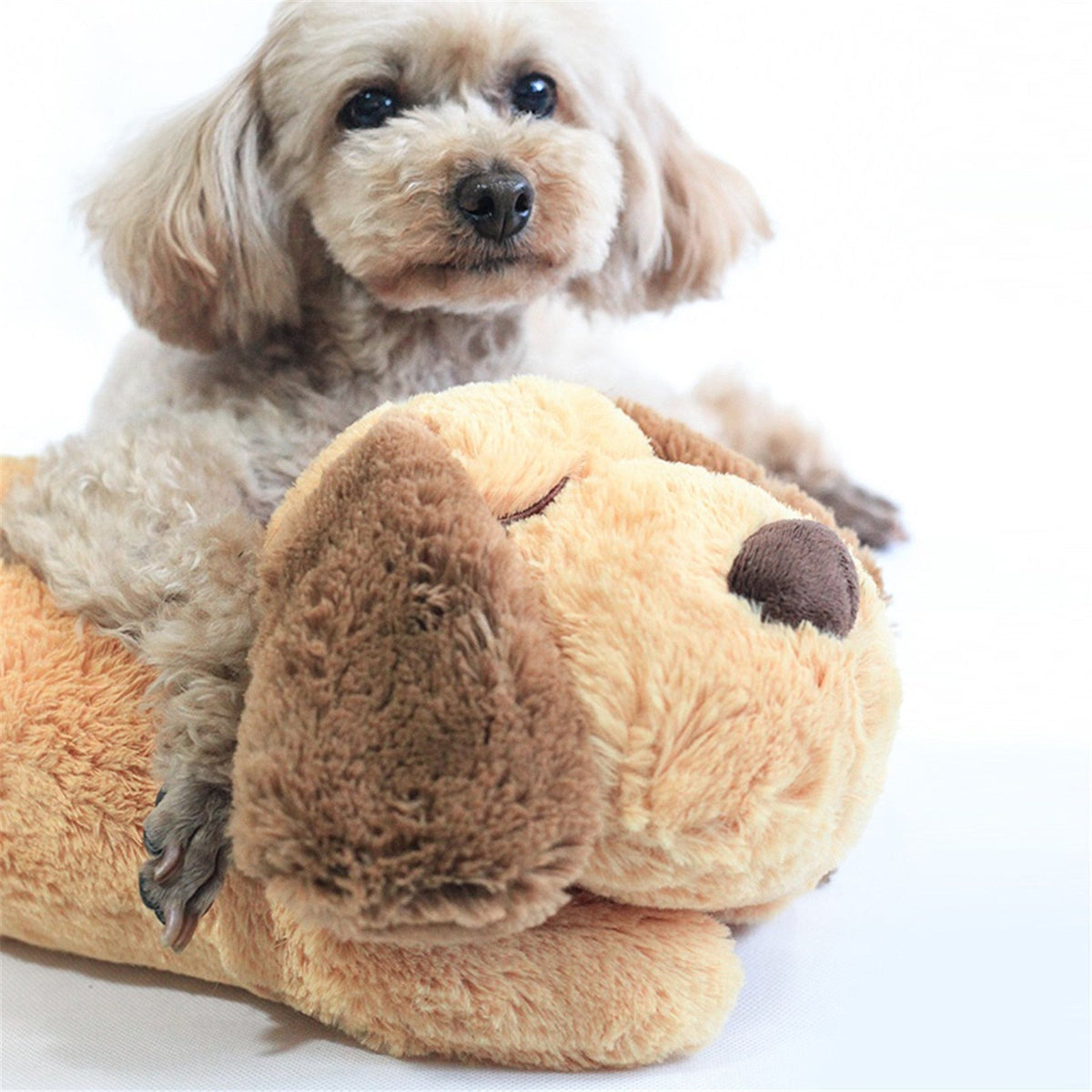 CuddlePup - Comforting Heartbeat Plush Toy for Puppies