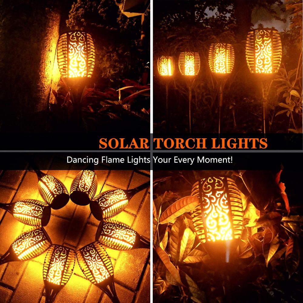 Tevric - Solar Powered Outdoor Garden Torches