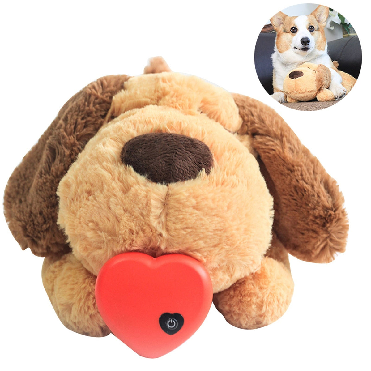 CuddlePup - Comforting Heartbeat Plush Toy for Puppies
