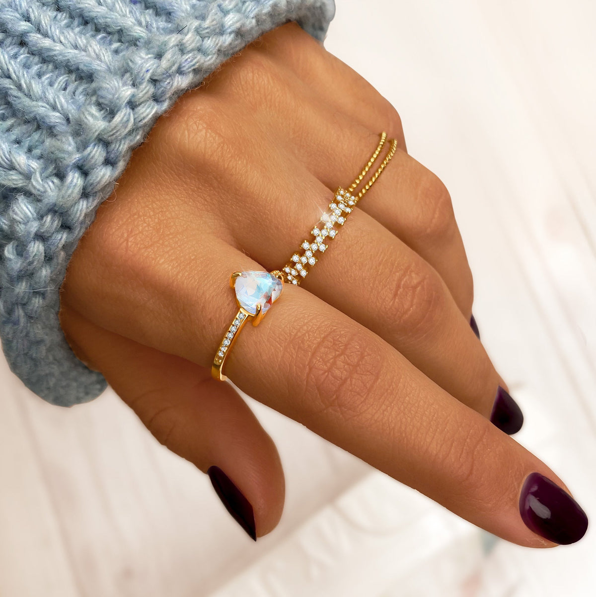 Lina - Woven Double Band Ring