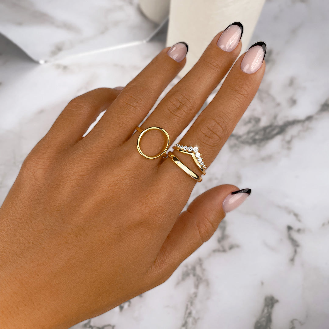 Allegra Crown Ring - Sparkling Zirconia in Sterling Silver