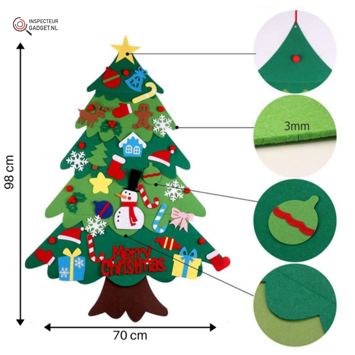 Slanbury Nook - Reusable Felt Ornament Tree Kit