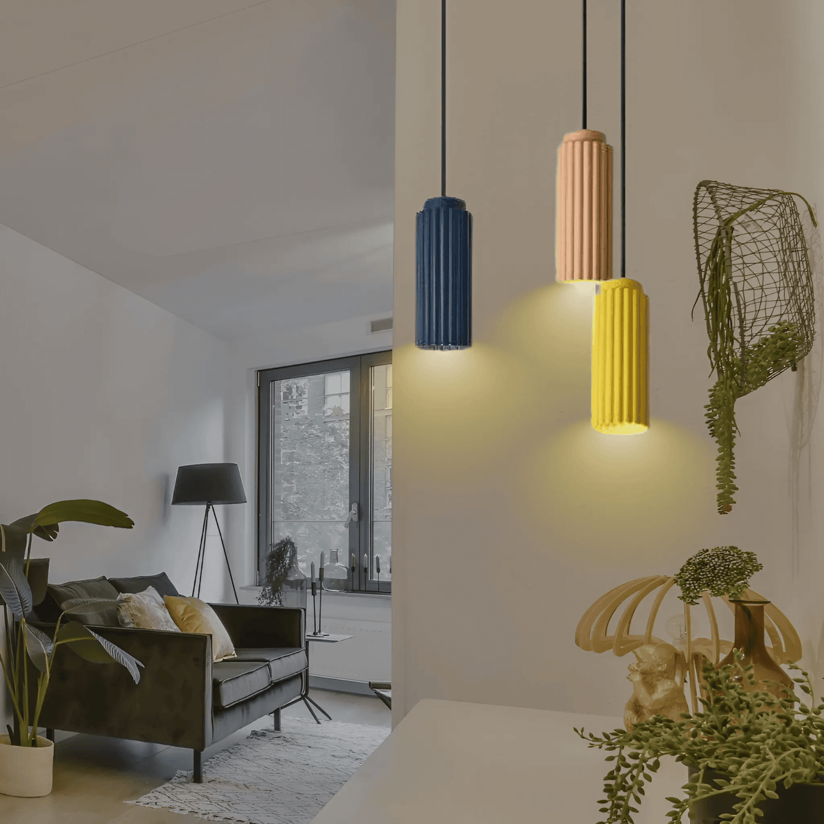 Cylindra - Textured Cylindrical Pendant Light
