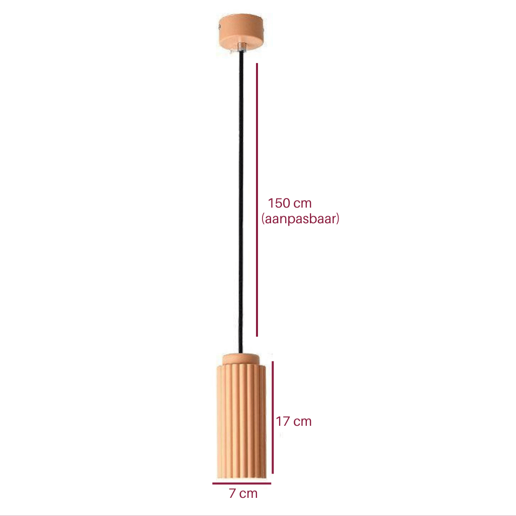 Cylindra - Textured Cylindrical Pendant Light