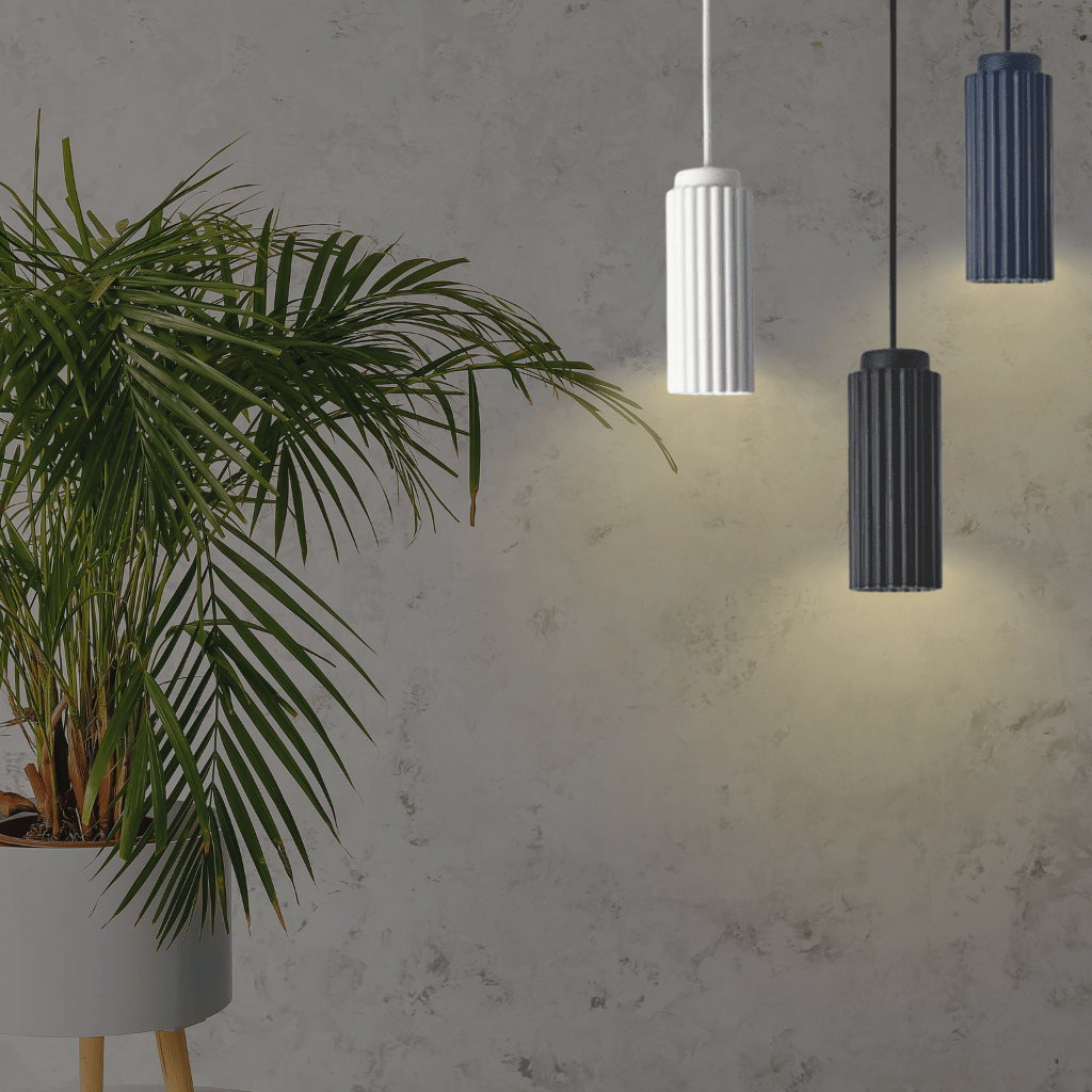 Cylindra - Textured Cylindrical Pendant Light