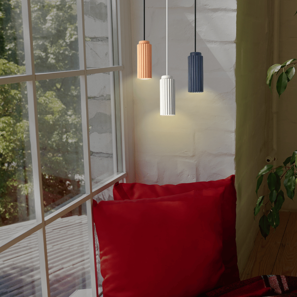 Cylindra - Textured Cylindrical Pendant Light