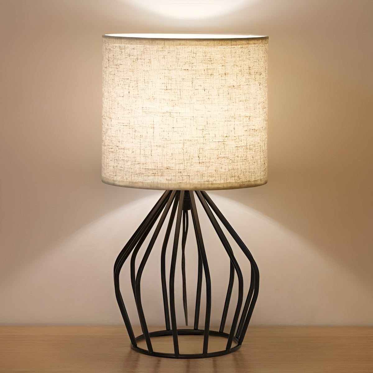 Panthos Reach - Linen Shade Table Lamp Base