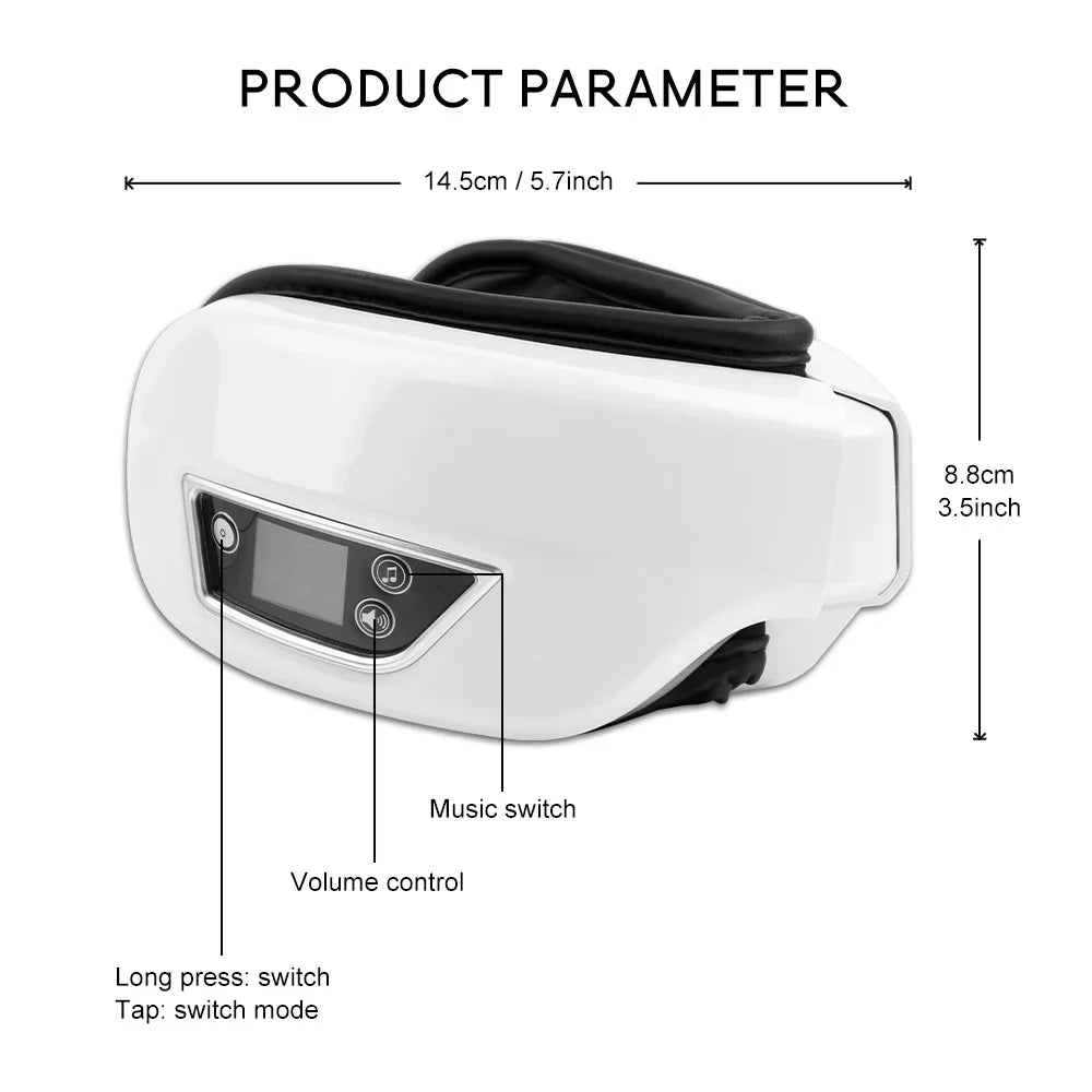 EyeGlow - Smart 6D Eye Massager with Airbag Technology