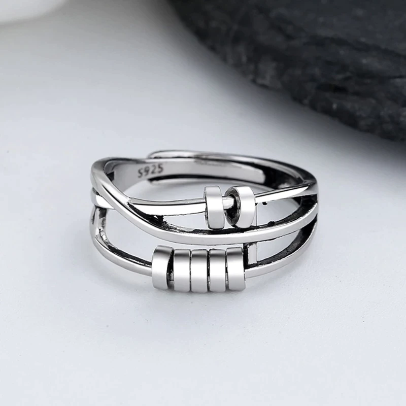 Balmora Stress-Relief Ring - Adjustable Anti-Anxiety Jewelry