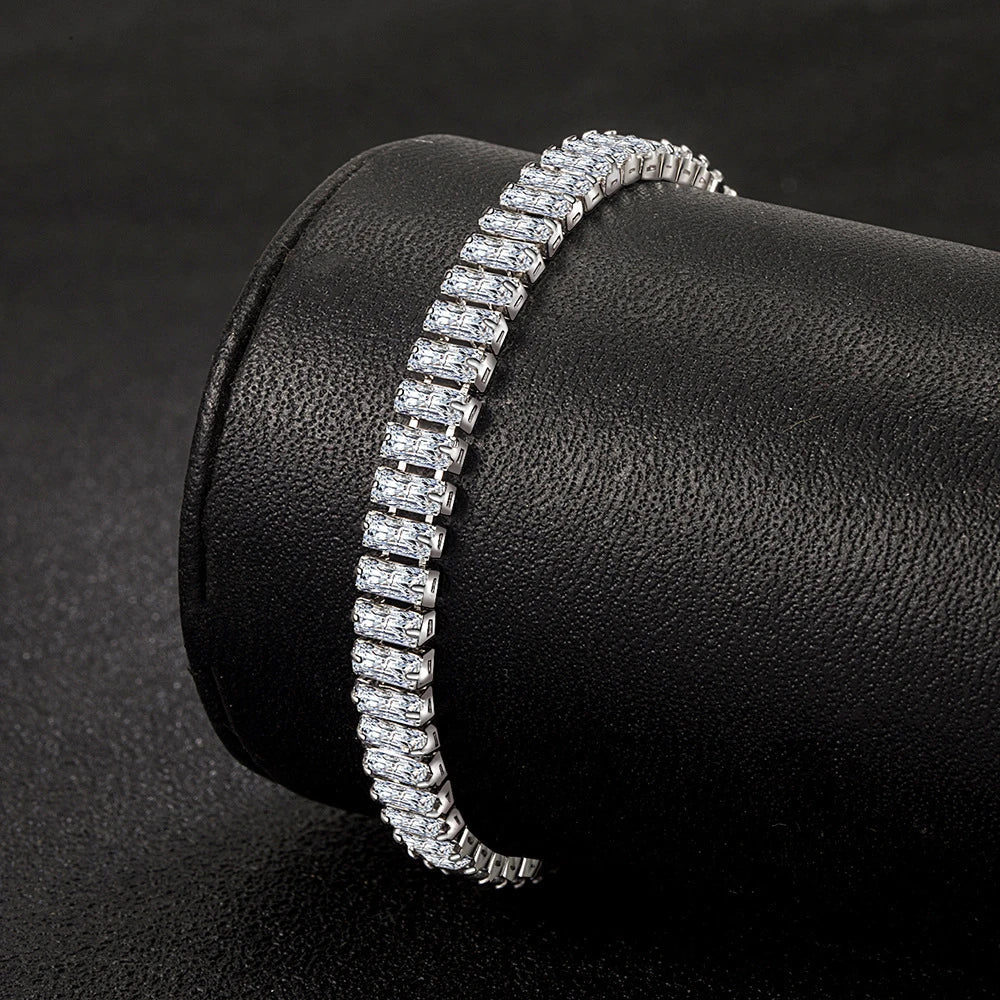Ebrisa - Crystal Bracelet in 925 Sterling Silver