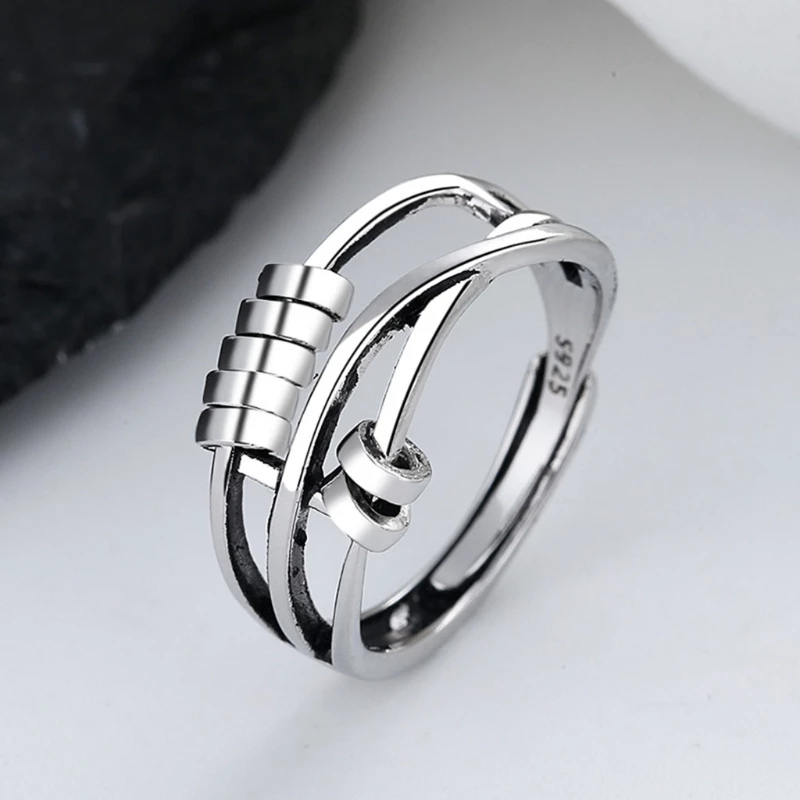 Balmora Stress-Relief Ring - Adjustable Anti-Anxiety Jewelry