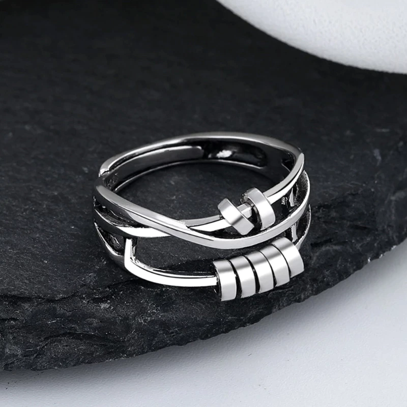 Balmora Stress-Relief Ring - Adjustable Anti-Anxiety Jewelry
