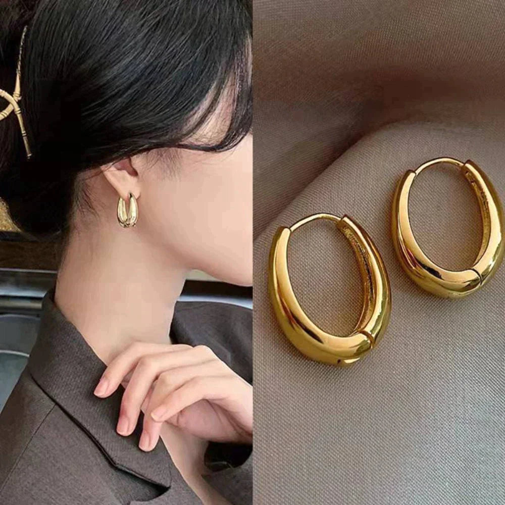 Belara - Classic Gold Hoop Earrings