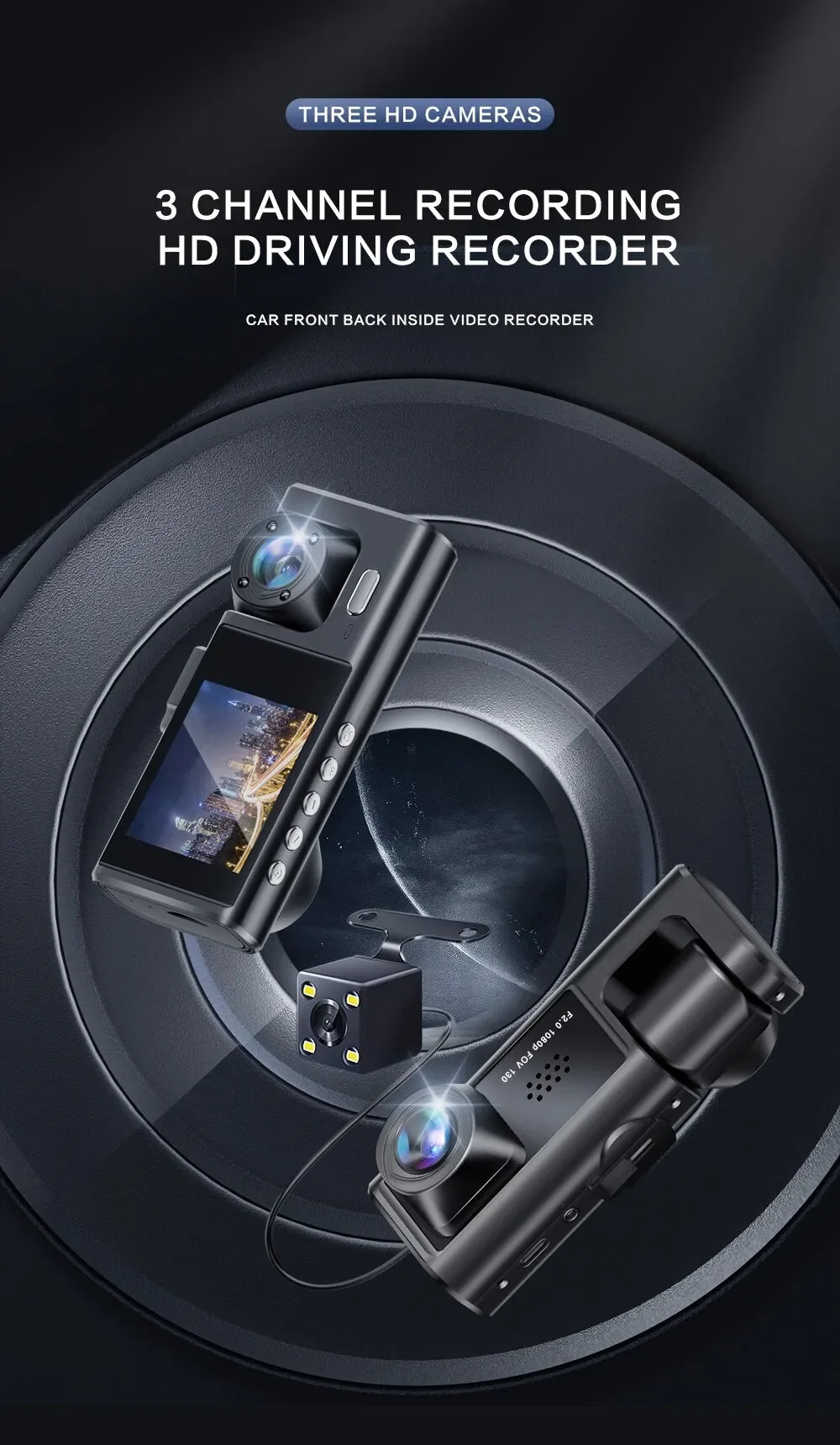 VisionPro - Dashcam with Night Vision and IR Technology