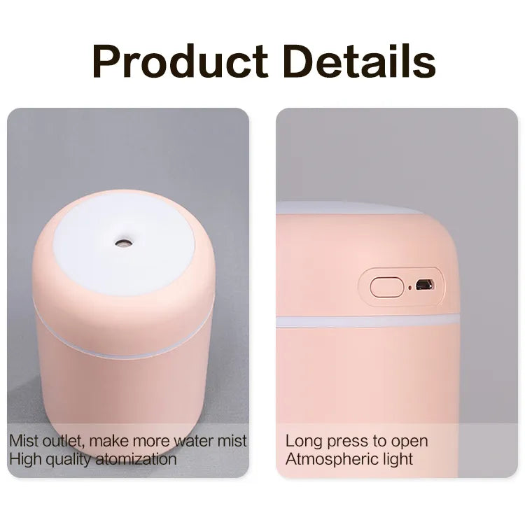 AirMist Mini - Compact USB Humidifier for Home and Office