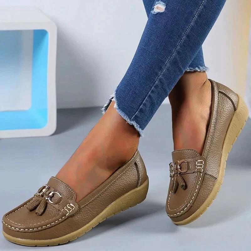 Mia | Skórzane Ortopedyczne Mokasyny Komfortowe 1