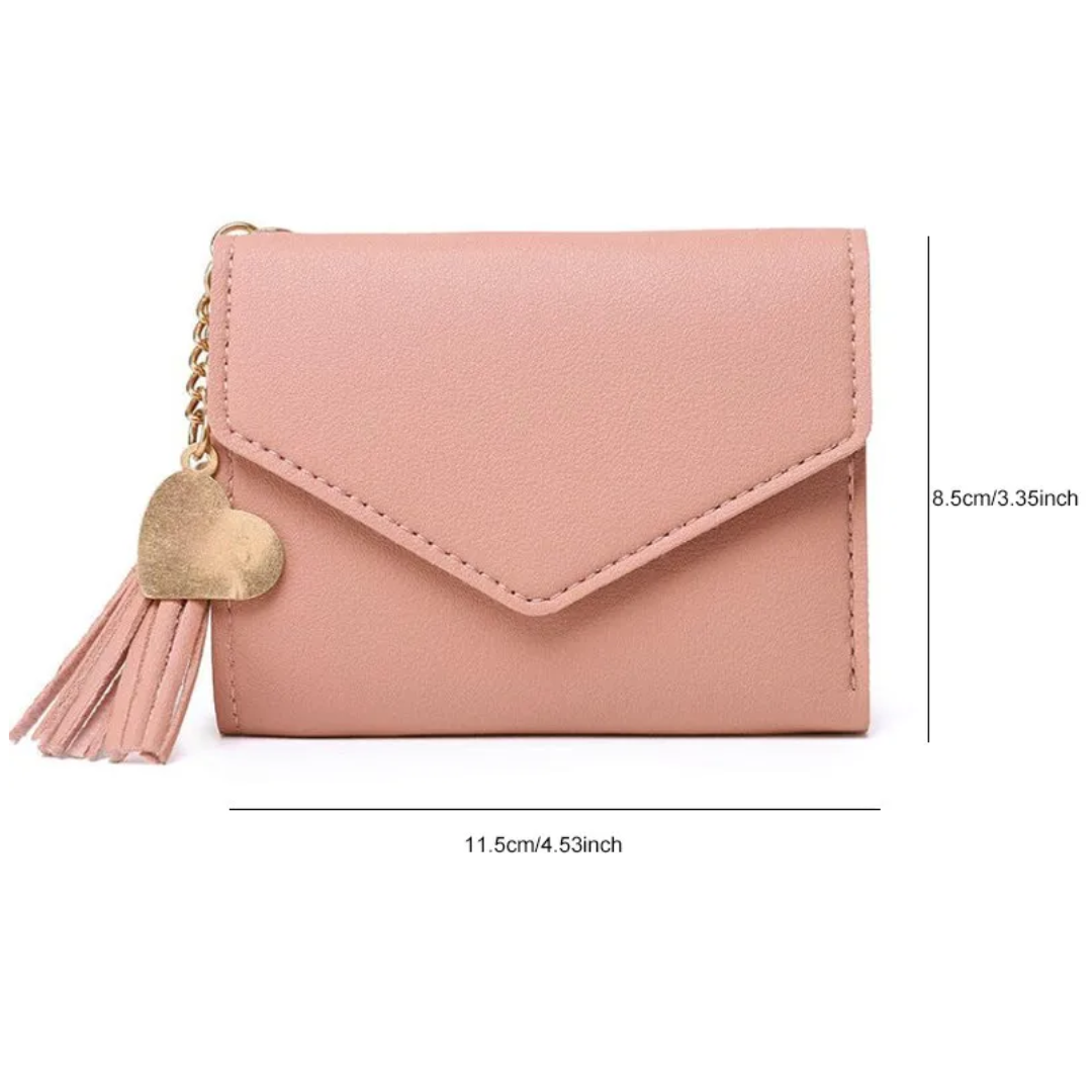 MiniPouch - Elegant Compact Wallet with Tassel