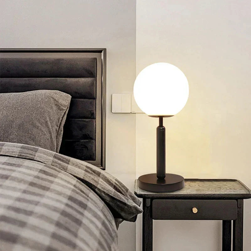 Forwynn - Modern Brass Glass LED Table Lamp