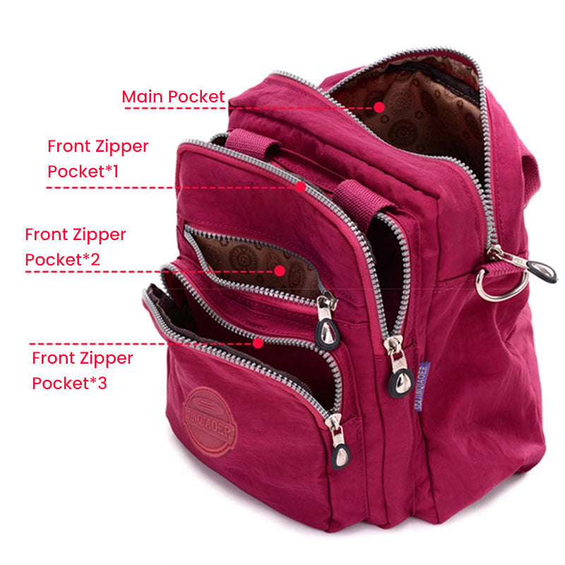 UrbanChic Crossbody Bag - Waterproof 3-in-1 Convertible Bag