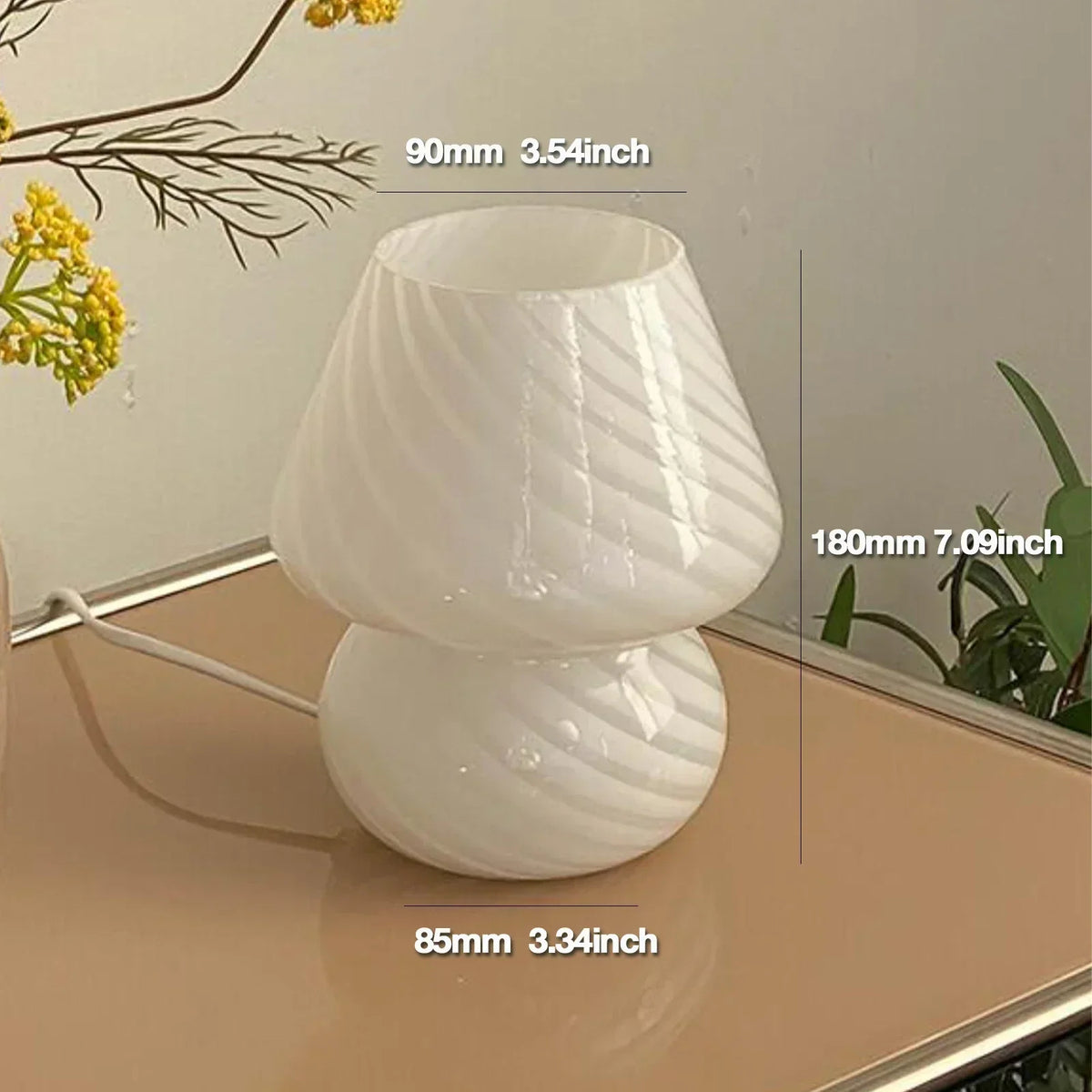 Rivelston - Handcrafted Italian Glass Table Lamp