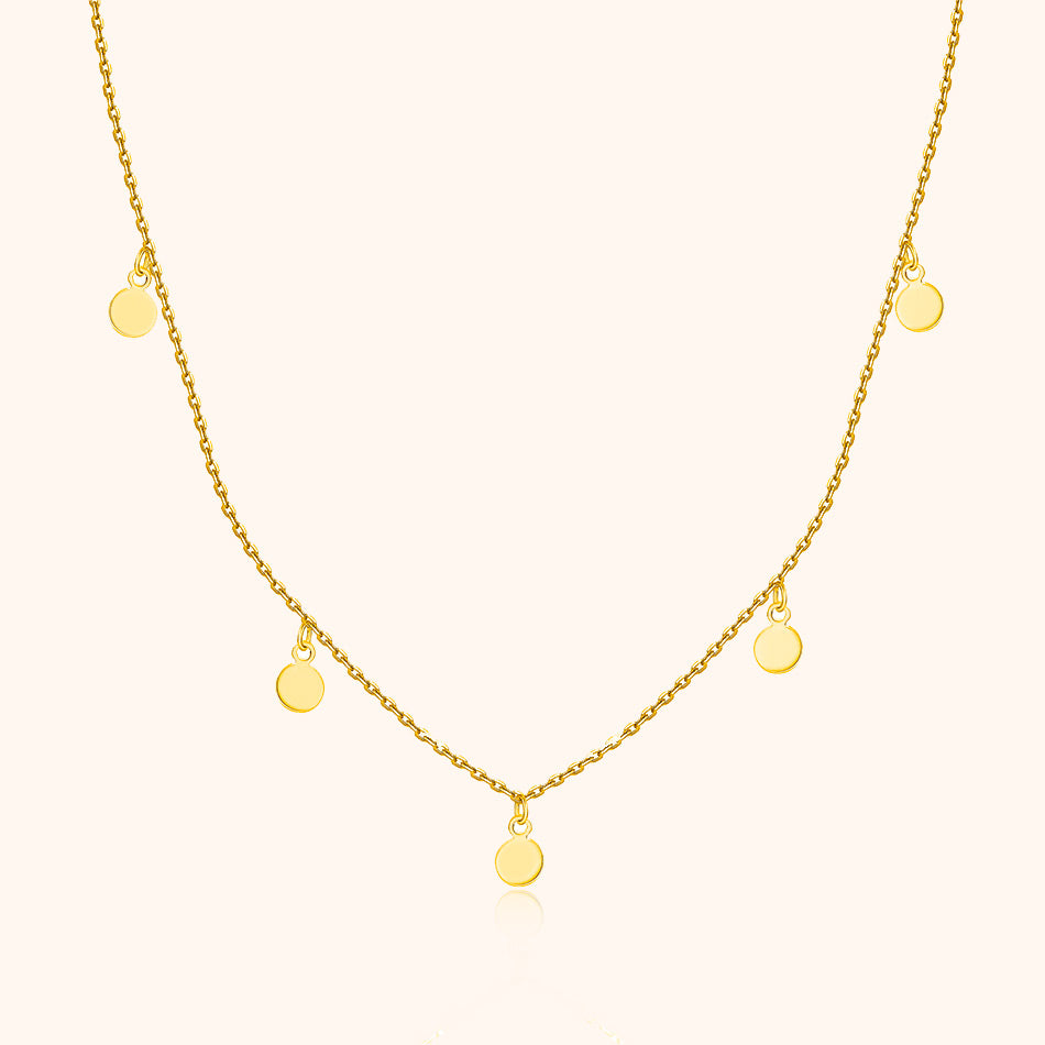 Favelle - Elegant Necklace with Charming Small Circle Pendants