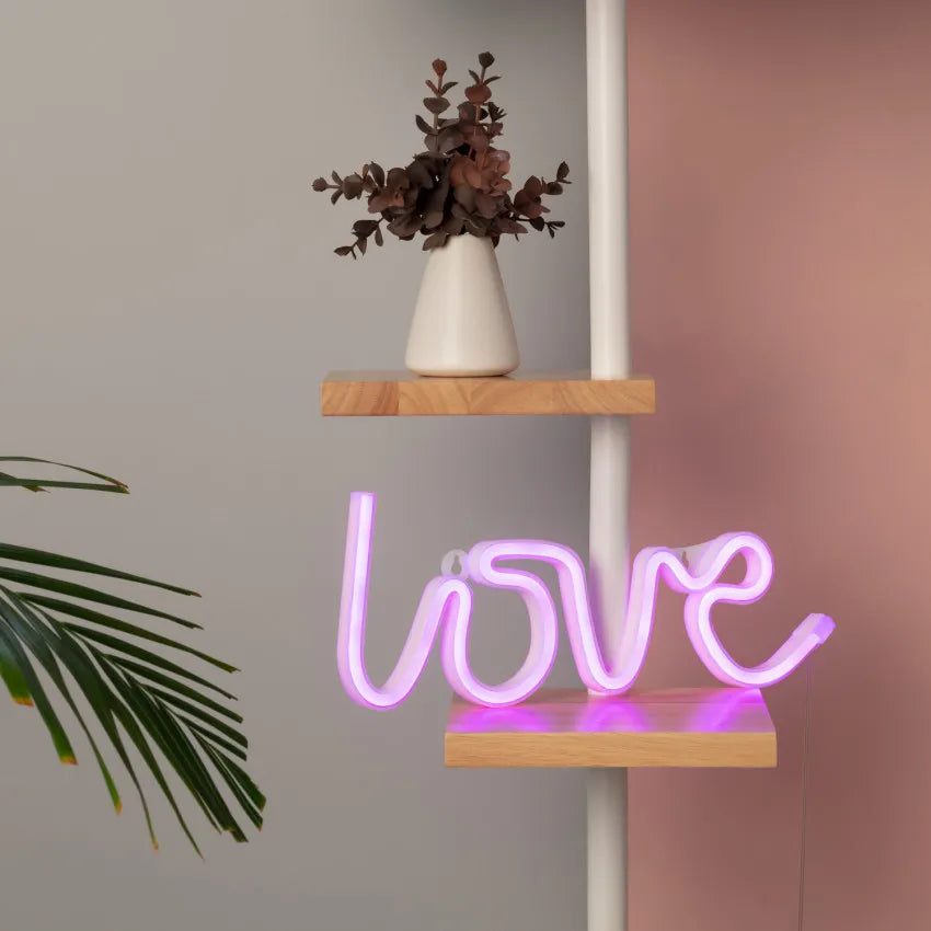 LoveGlow Neon Letters - Romantic LED Sign for Your Home Decor