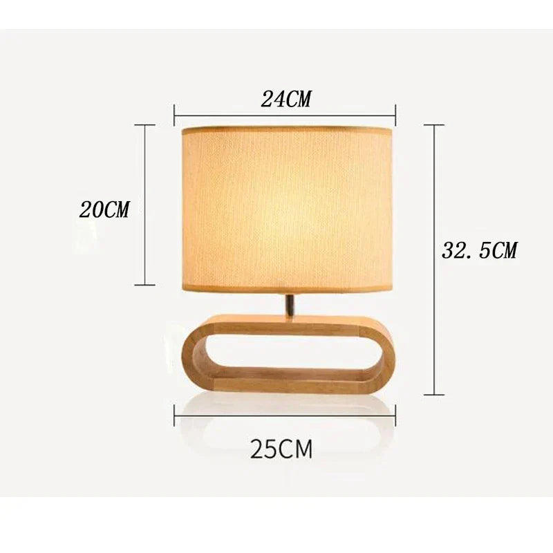 Tabrun - Handcrafted Wooden Table Lamp Design
