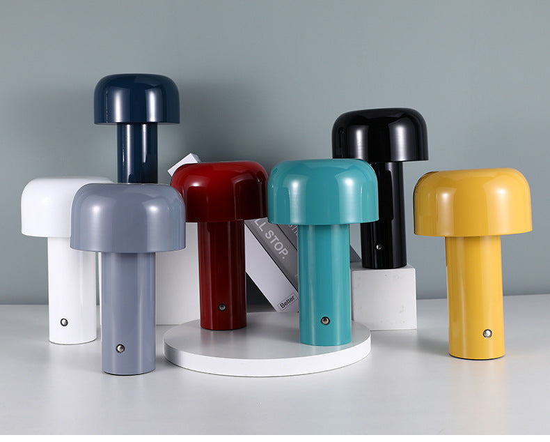 Italian Mushroom Cordless Table Lamp - Rechargeable LED Accent Light