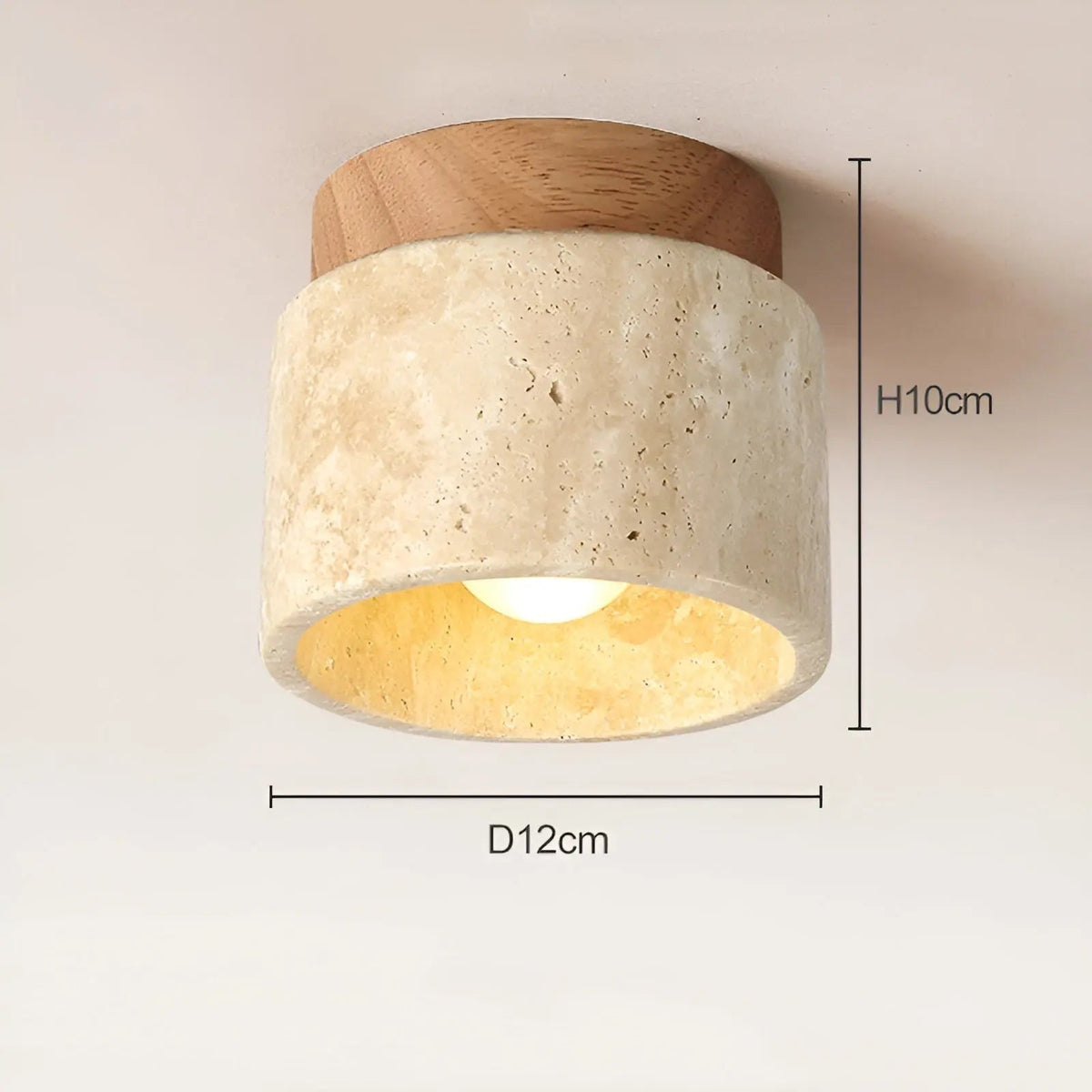 LumiStone Glow - Japanese Style Ceiling Lamp