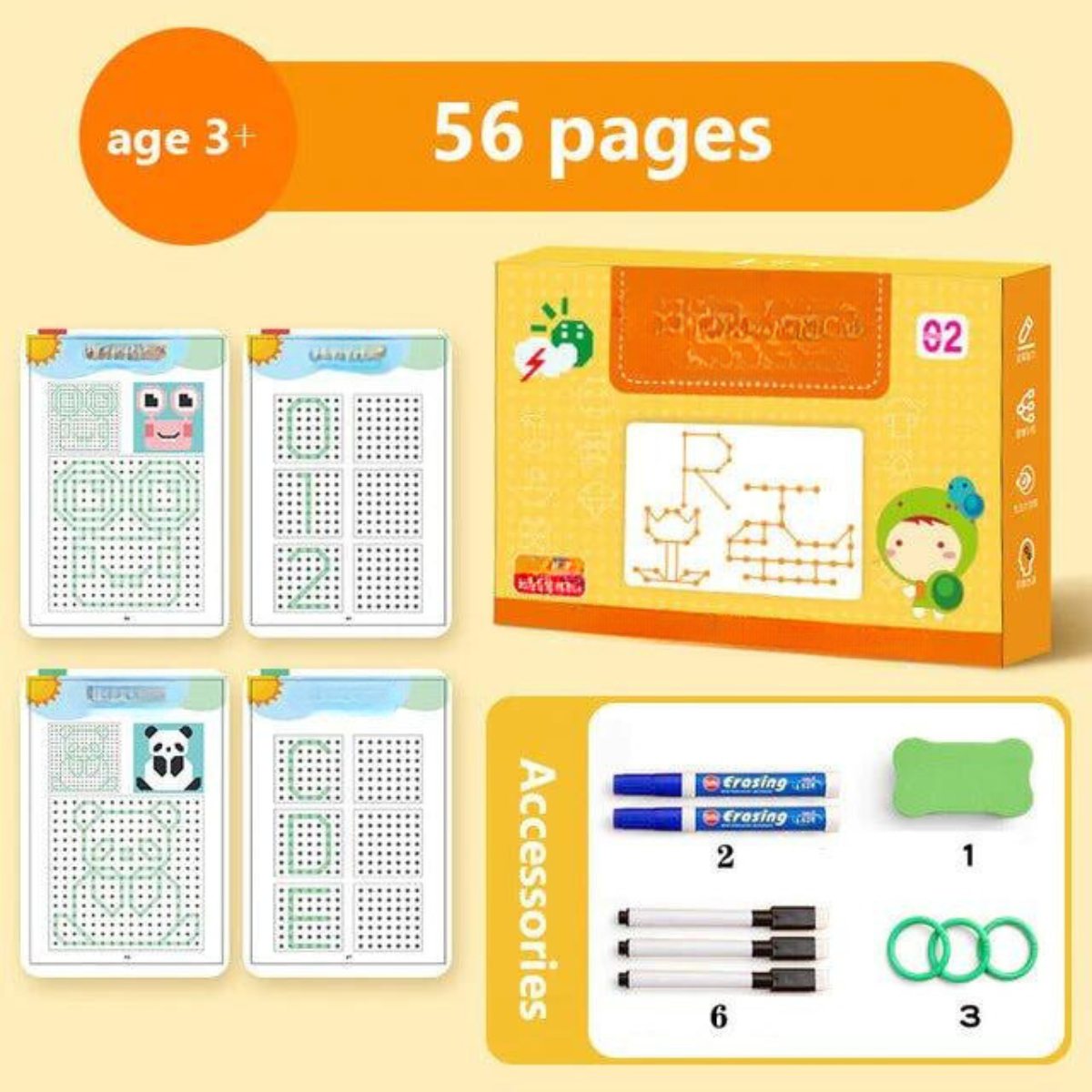Pembra Reach - Reusable Writing Practice Workbook For Kids
