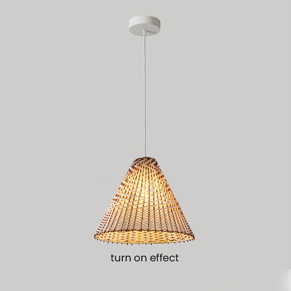 Hintwell - Handwoven Rattan Hanging Light