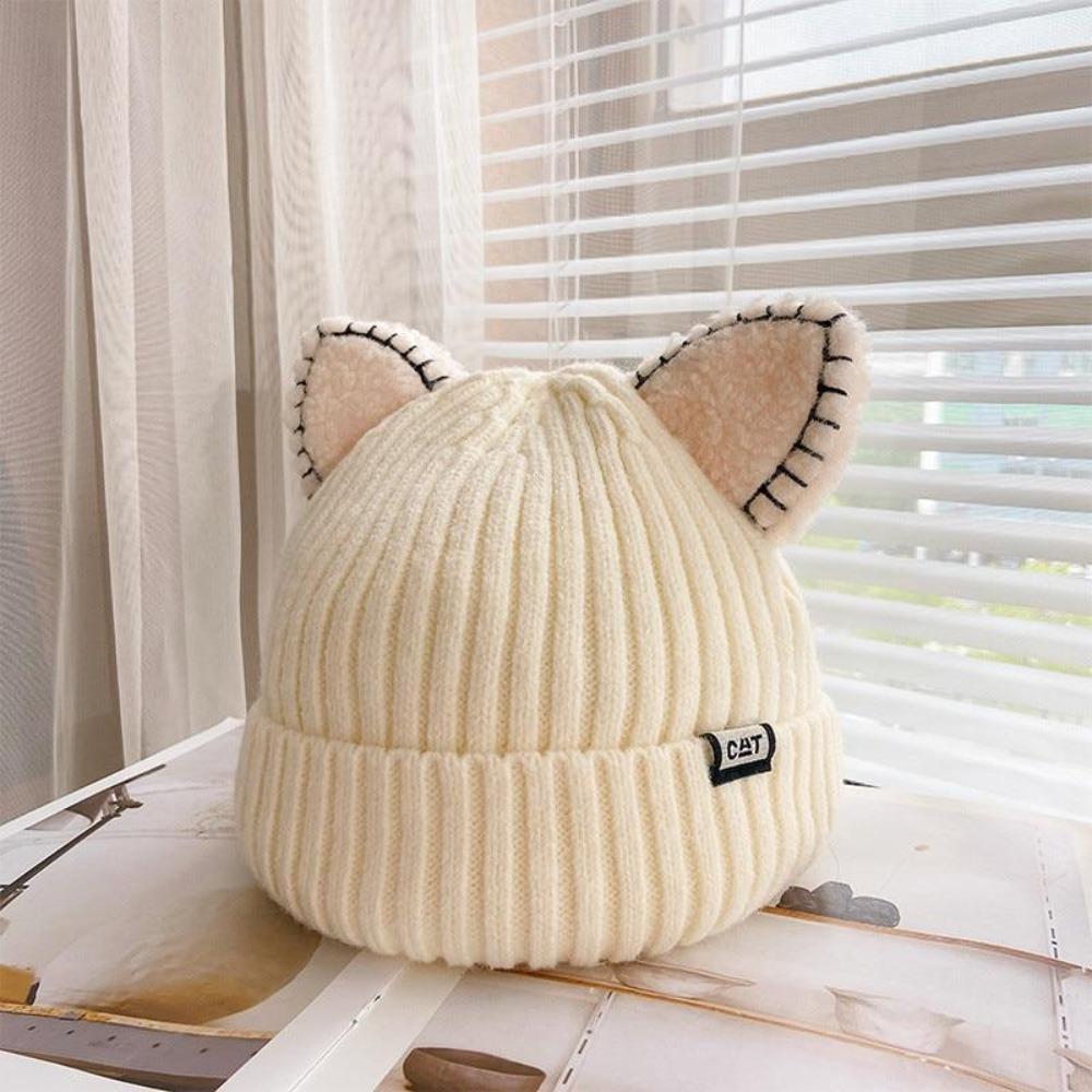 CozyCat Beanie - Trendy Knit Hat with Cat Ears