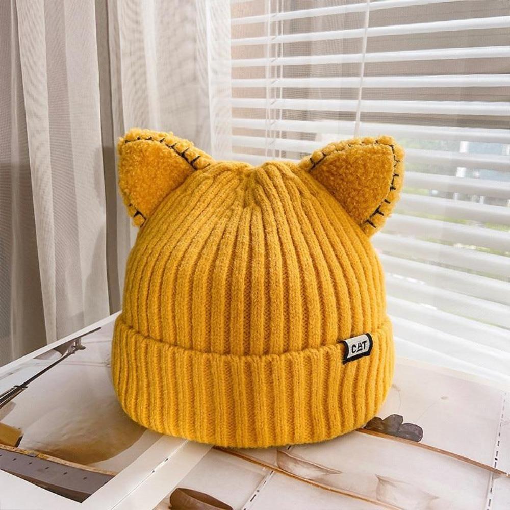 CozyCat Beanie - Trendy Knit Hat with Cat Ears