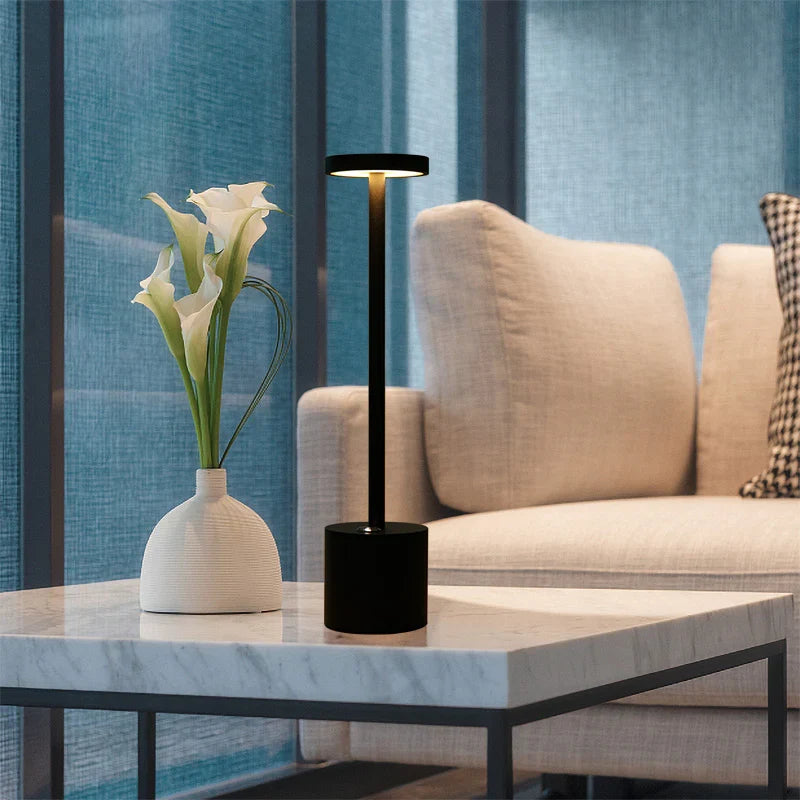 RanFlare - Cordless Rechargeable Candle-Style Table Lamp