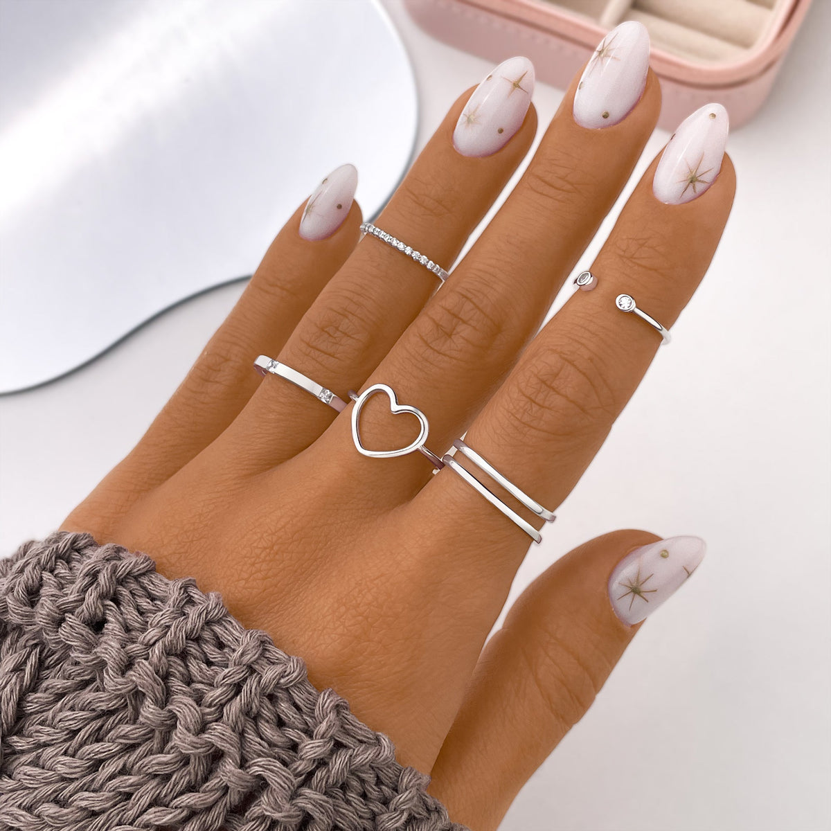 Amaya - Adjustable Double Ring for Effortless Style