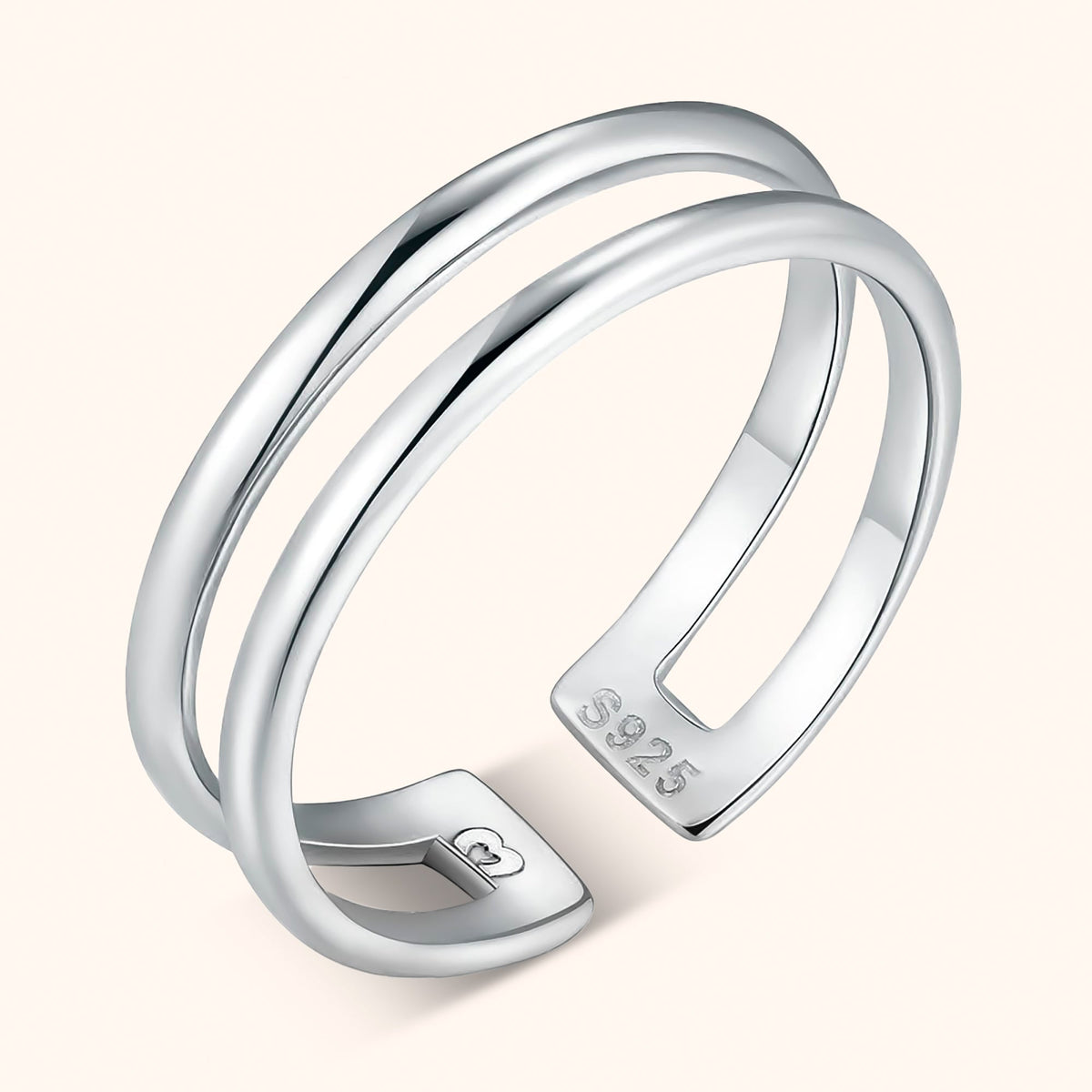 Amaya - Adjustable Double Ring for Effortless Style