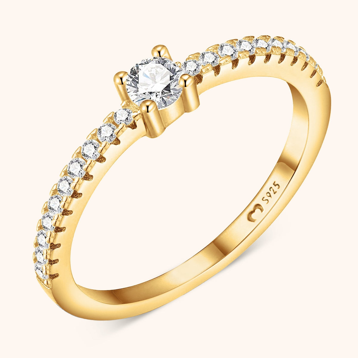 Gorielle - Elegant Ring with Dazzling Zirconia Stones