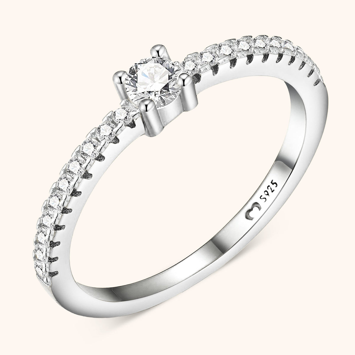 Gorielle - Elegant Ring with Dazzling Zirconia Stones