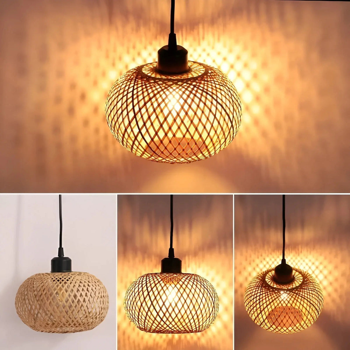 Kavendish - Handwoven Rattan Pendant Ceiling Light