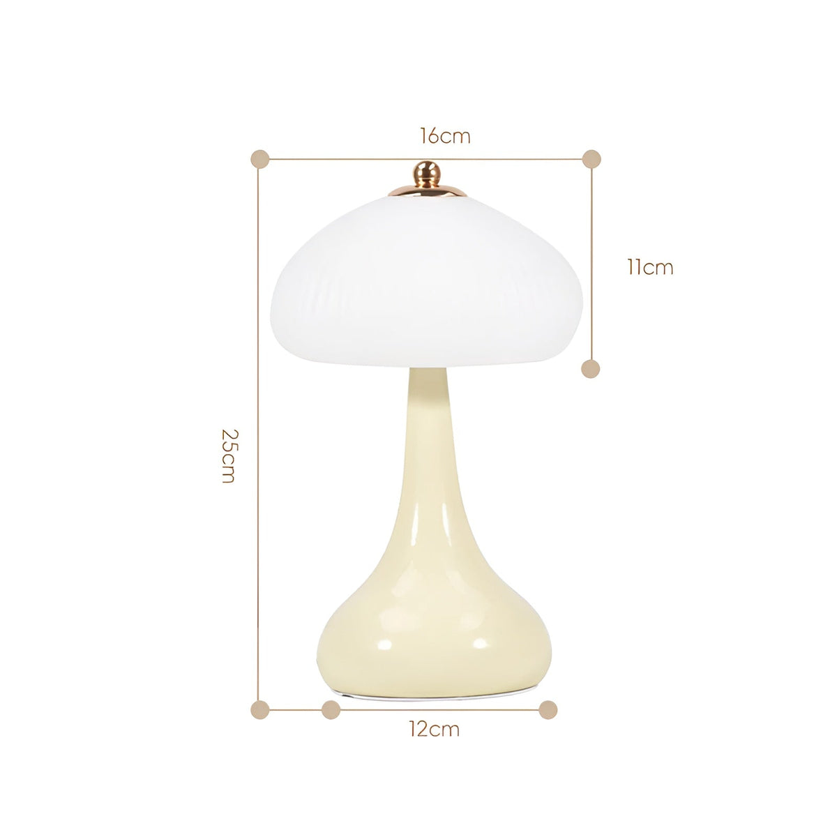 Eleganza - Timeless Mushroom Shape Dimmable LED Lamp