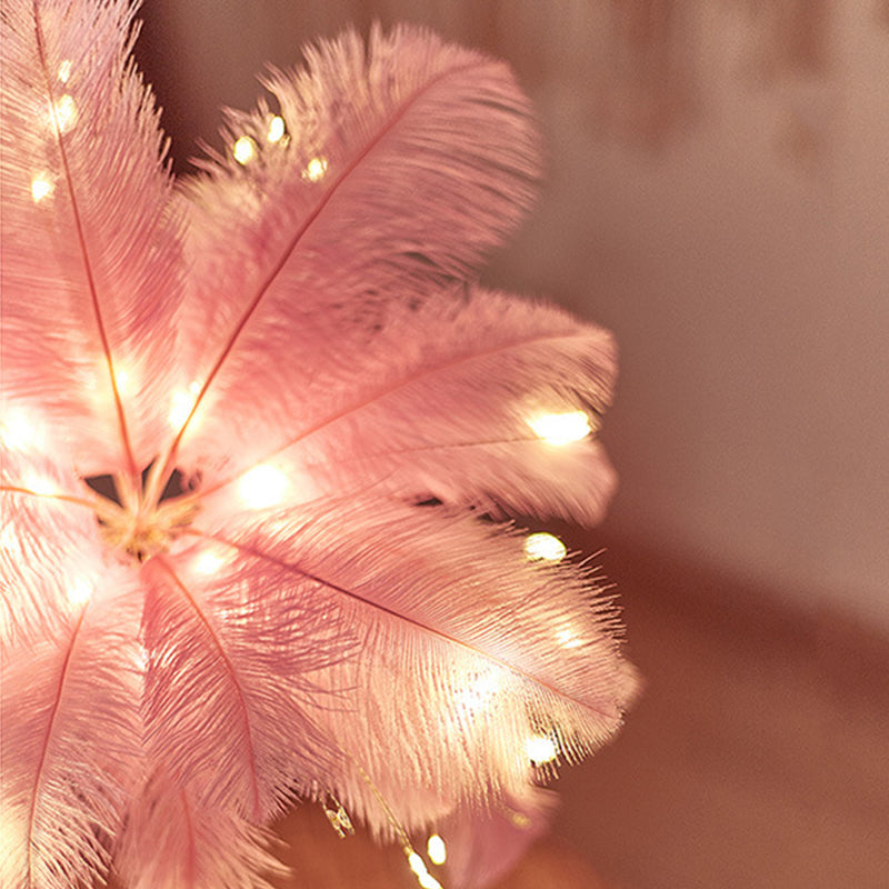 OstrichGlow Nightlight - Unique Ambient Lamp with Pink Base