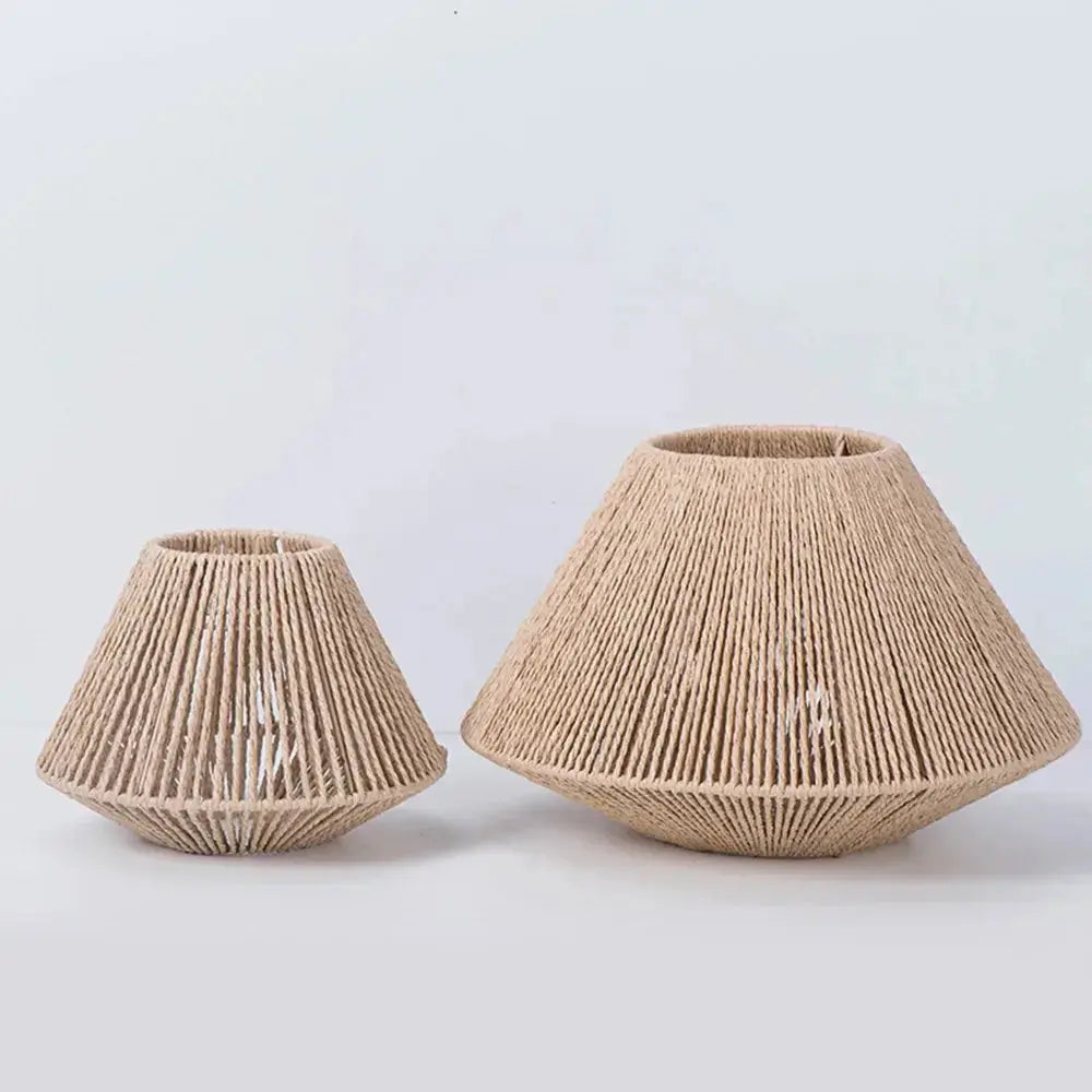 RusticRays - Handwoven Rattan Pendant Light