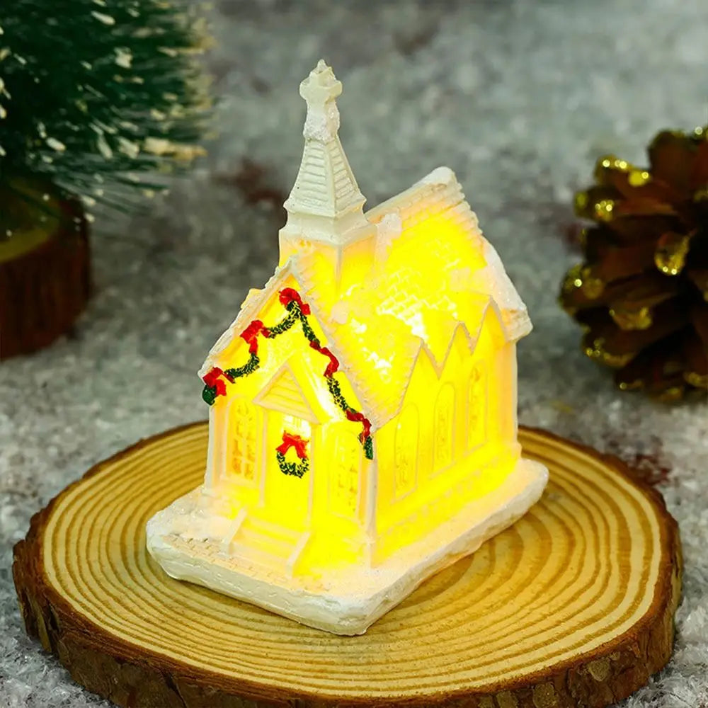 Gibsona - LED Miniature Christmas Village Houses Set