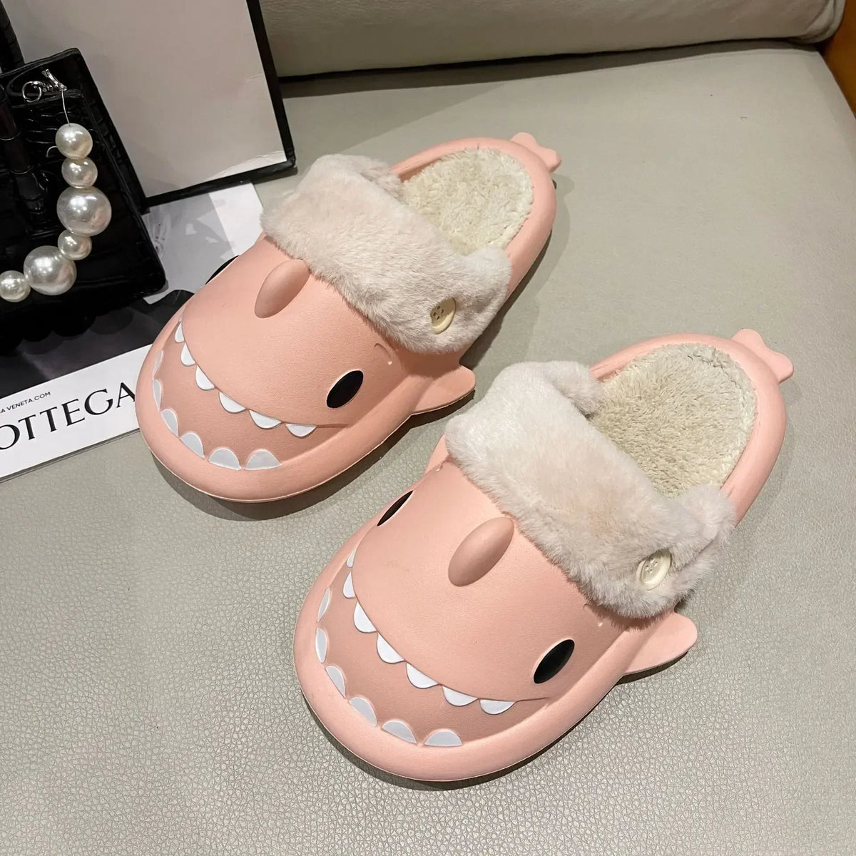 SharkSlippers - Playful Shark Cotton Indoor Slippers