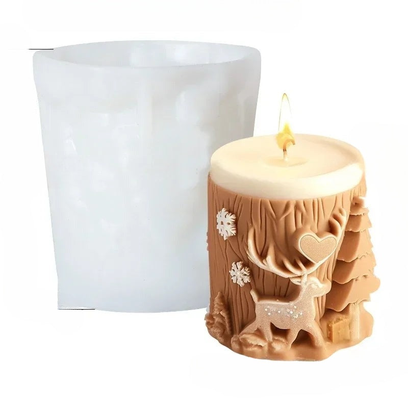 Paxmoor - Silicone Candle Mold For Festive Candles